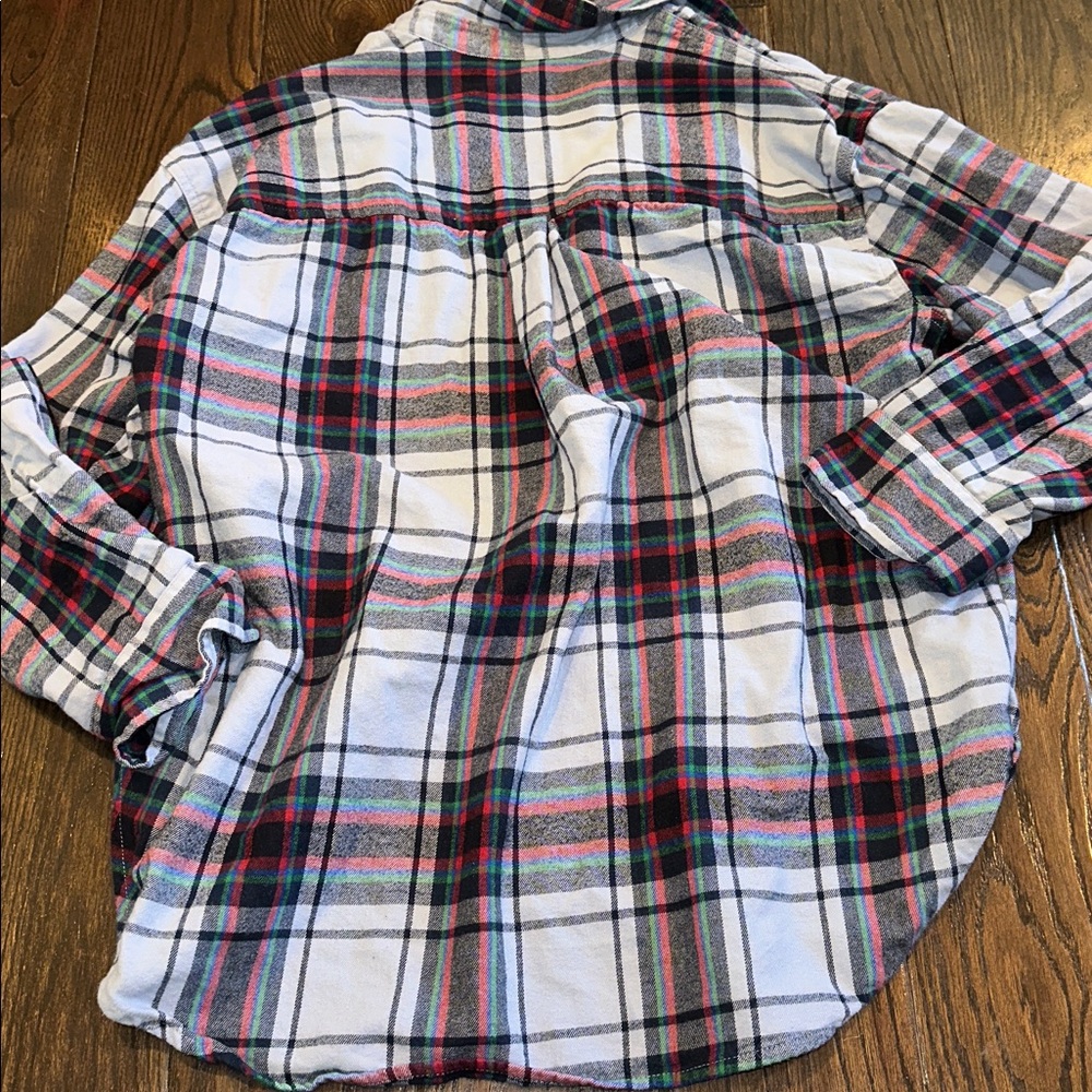 Universal Thread blue Plaid flannel oversized fit… - image 8